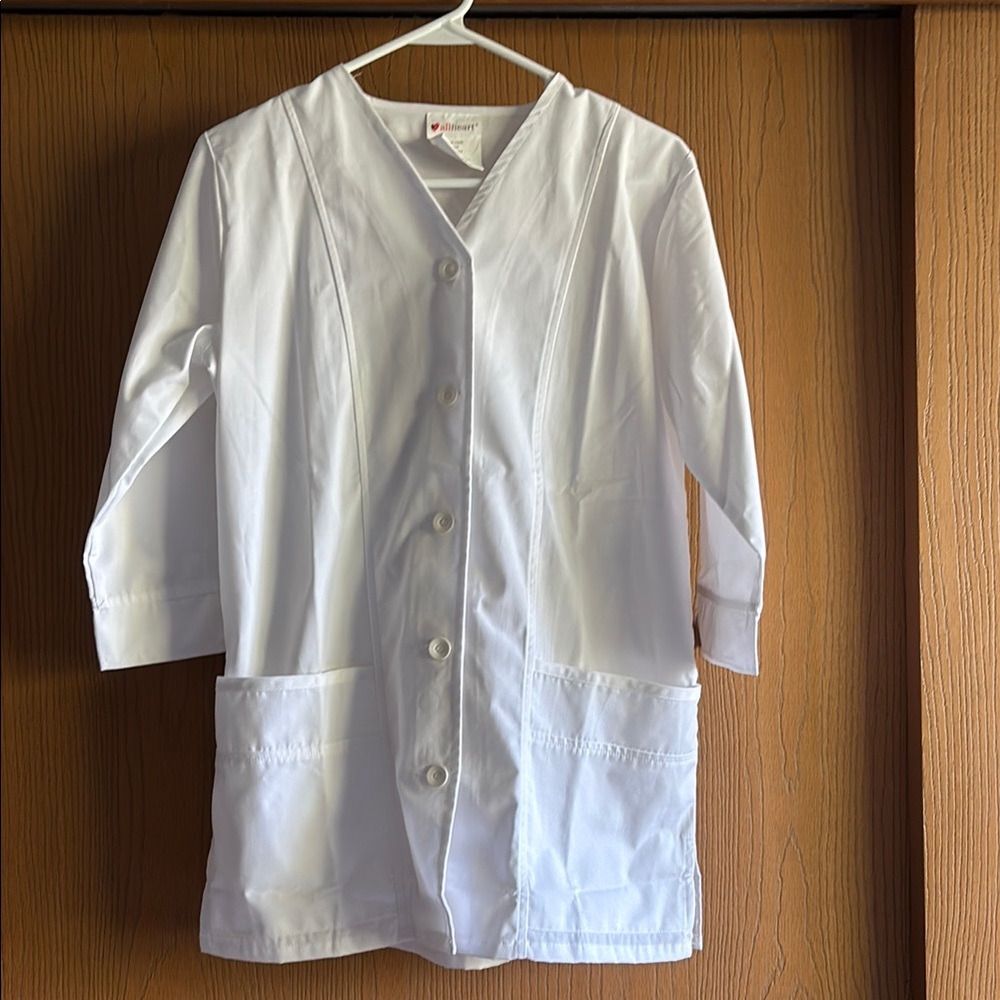 White Button-Up Lab Coat